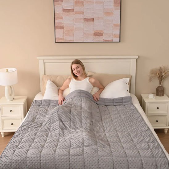 couverture lestée chambre lit