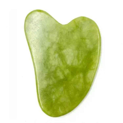Gua sha jade vert | Coffret de 3 accessoires