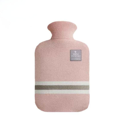 bouillotte eau chaude chaleur douce couleur rose pale