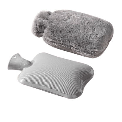 bouillotte eau chaude douce detente grise