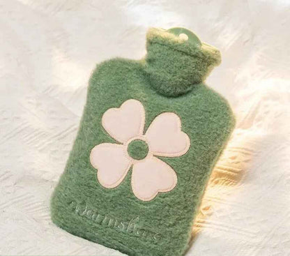 bouillotte eau chaude petit format vert