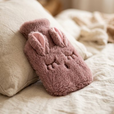 Bouillotte peluche format compact mini