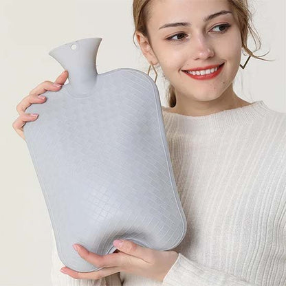 bouillotte eau chaude grise grand format