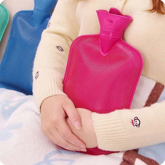 bouillotte eau chaude ventre