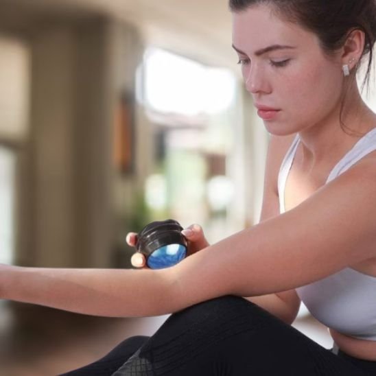 Boule de massage rouleau detente bras