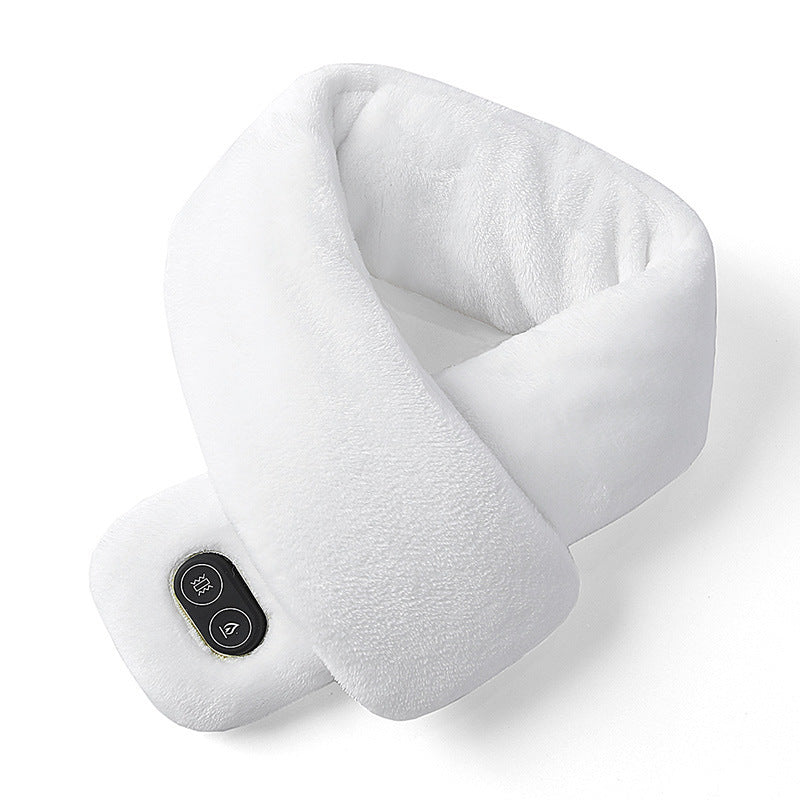 coussin chauffant cervical masseur blanc