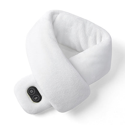 coussin chauffant cervical masseur blanc