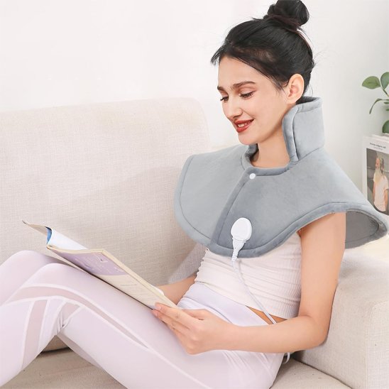 Coussin chauffant cervicales lecture