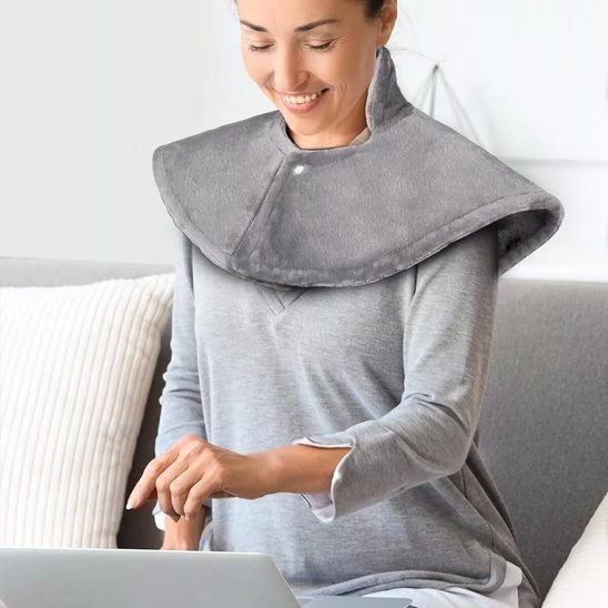 Coussin chauffant cervicales ordinateur