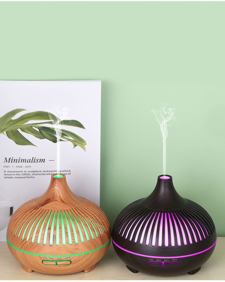 diffuseur huile essentielle deux couleur bois et noir
