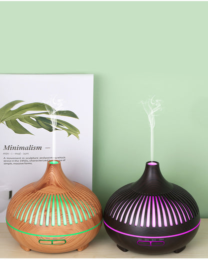 diffuseur huile essentielle deux couleur bois et noir
