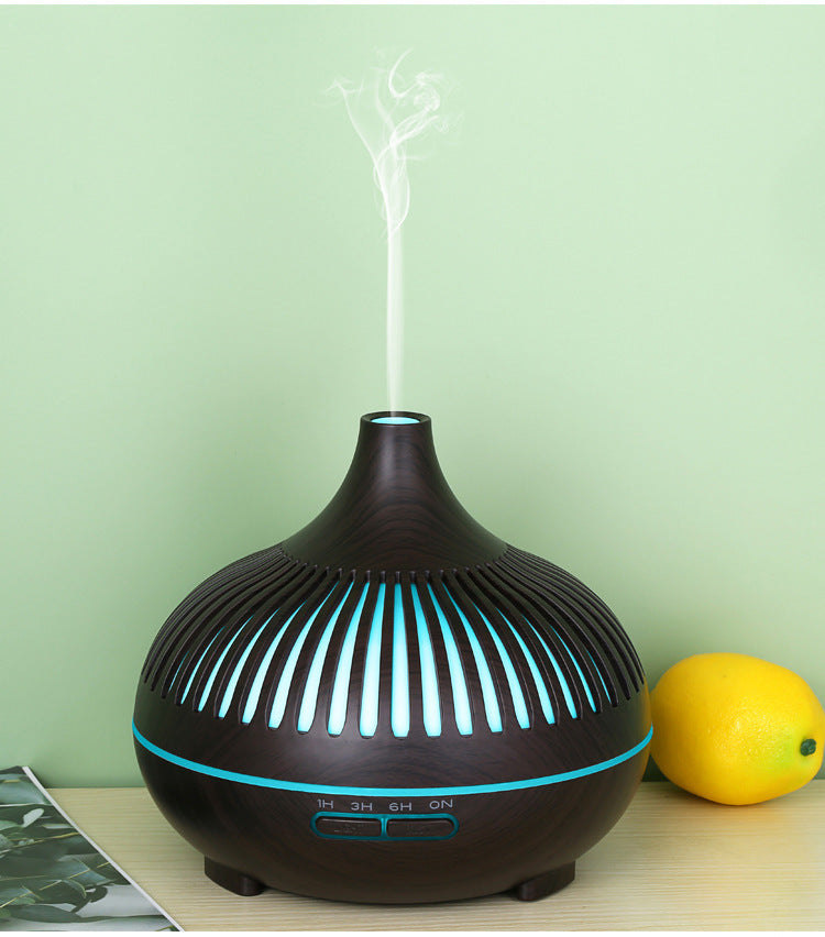 diffuseur huile essentielle noir lumiere led bleue