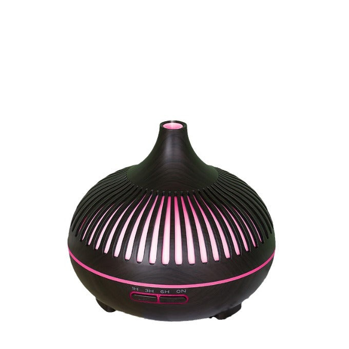 diffuseur huile essentielle noir lumiere led rose