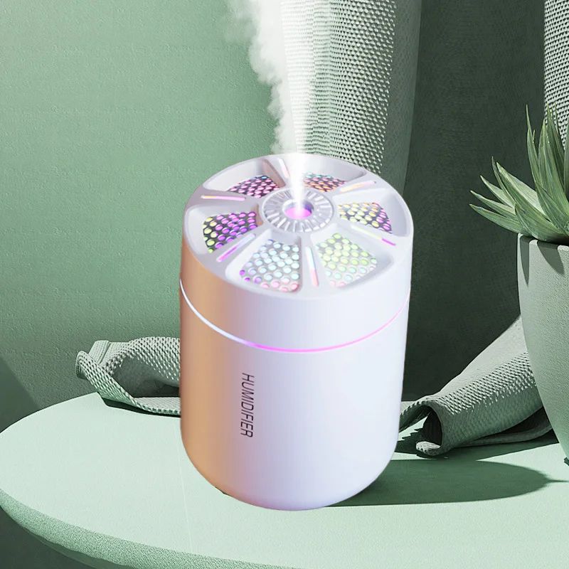 diffuseur huiles essentielles blanc compact led usb
