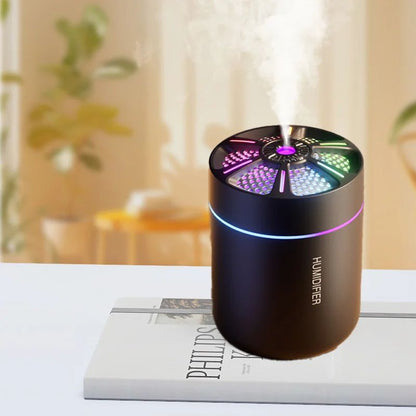 diffuseur huiles essentielles compact noir led usb