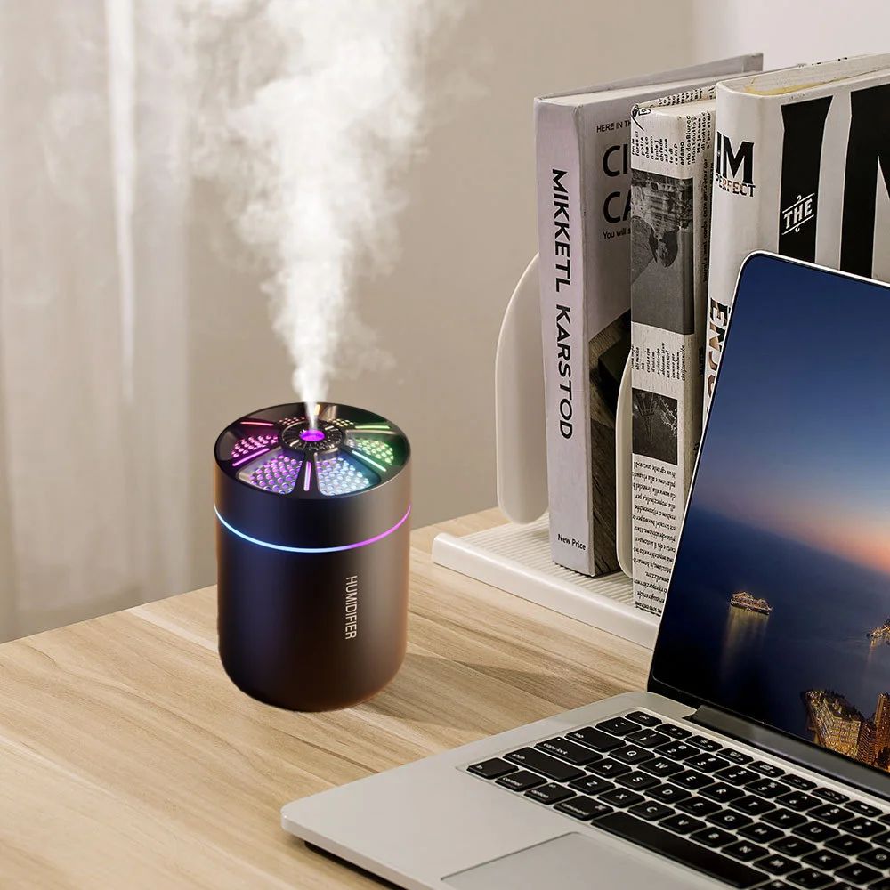 diffuseur huiles essentielles led usb compact bureau travail ordinateur