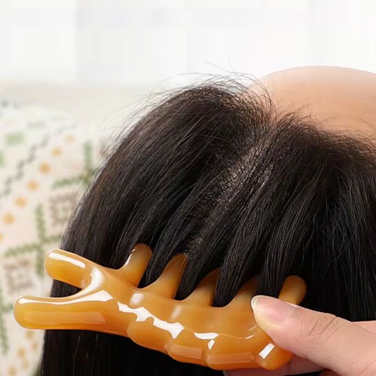 gua sha peigne massage cuir chevelu