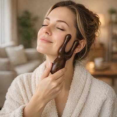 Gua sha visage | Bois de santal - Ma Routine Zen