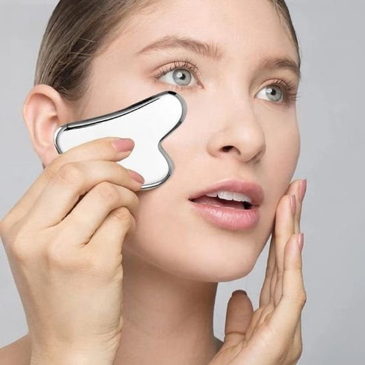 gua sha visage en acier