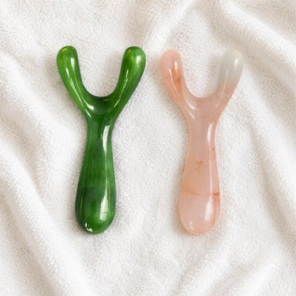 Gua sha visage forme Y deux couleurs