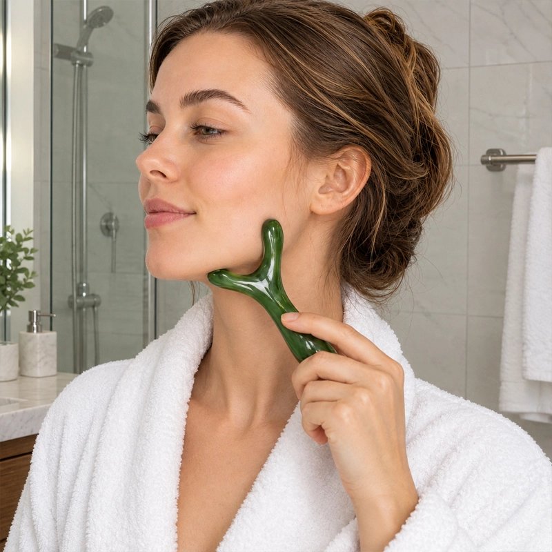 Gua sha visage massage machoire