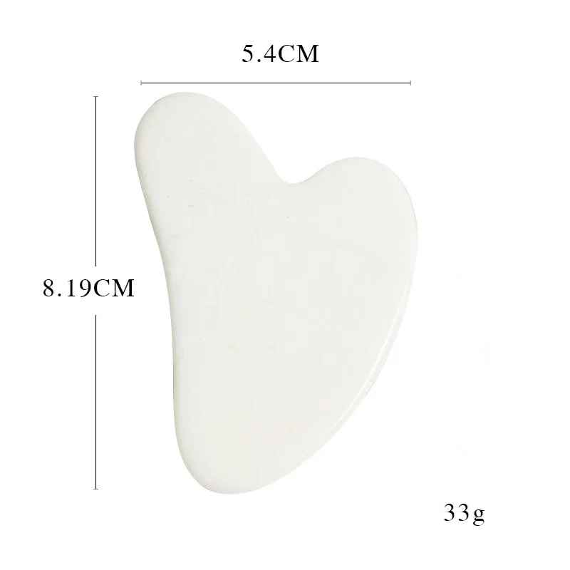 gua sha visage pierre jade blanc