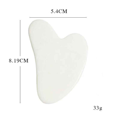 gua sha visage pierre jade blanc