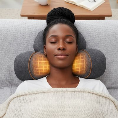 Masseur cervical avec chaleur ergonomique