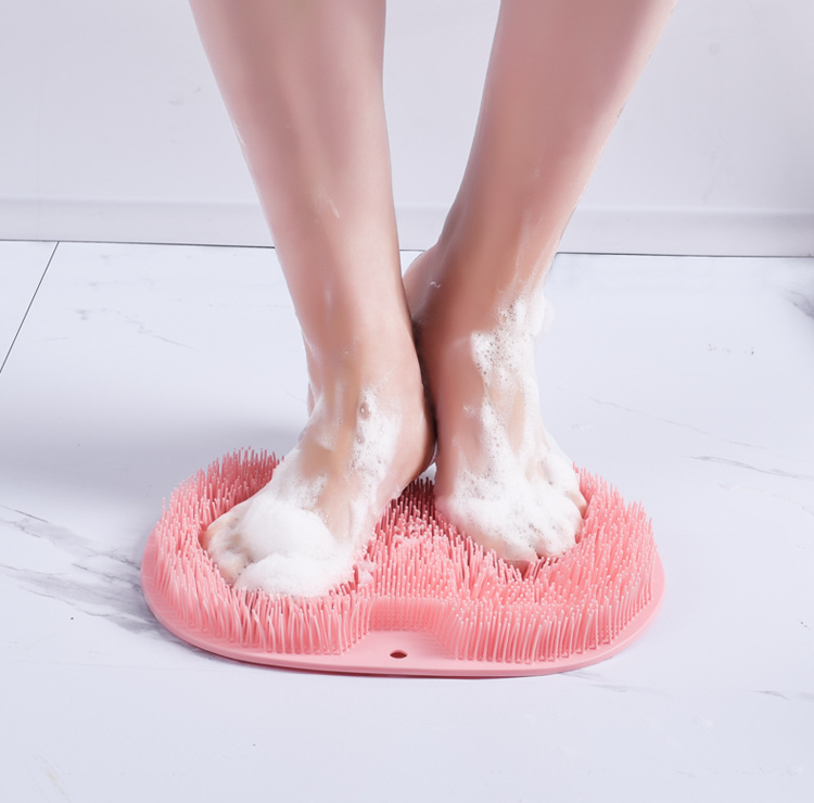 masseur pied moussant bain douche exfoliant