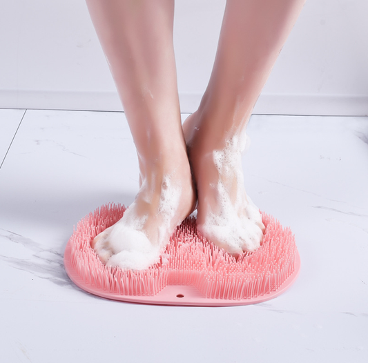 masseur pied moussant bain douche exfoliant