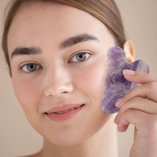 Pierre Gua Sha | Jade opal améthyste - Ma Routine Zen