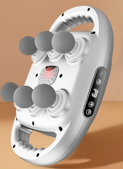 pistolet de massage a six tetes blanc