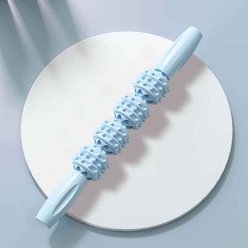 rouleau de masssage bleu pale