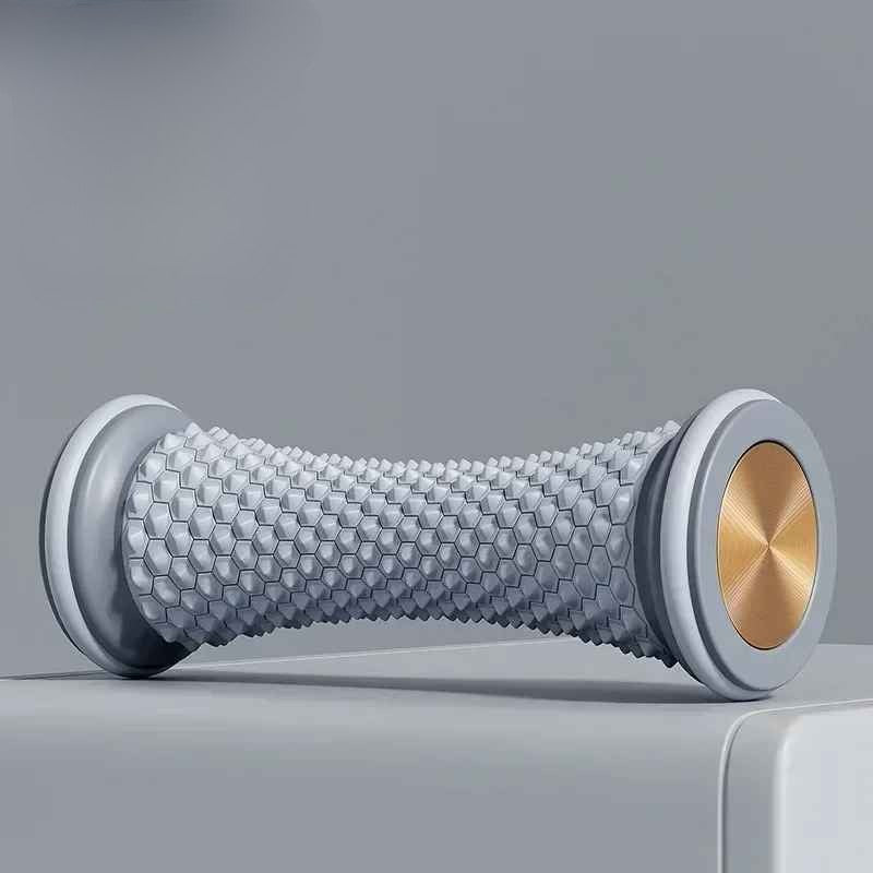 rouleau massage pieds cylindre gris