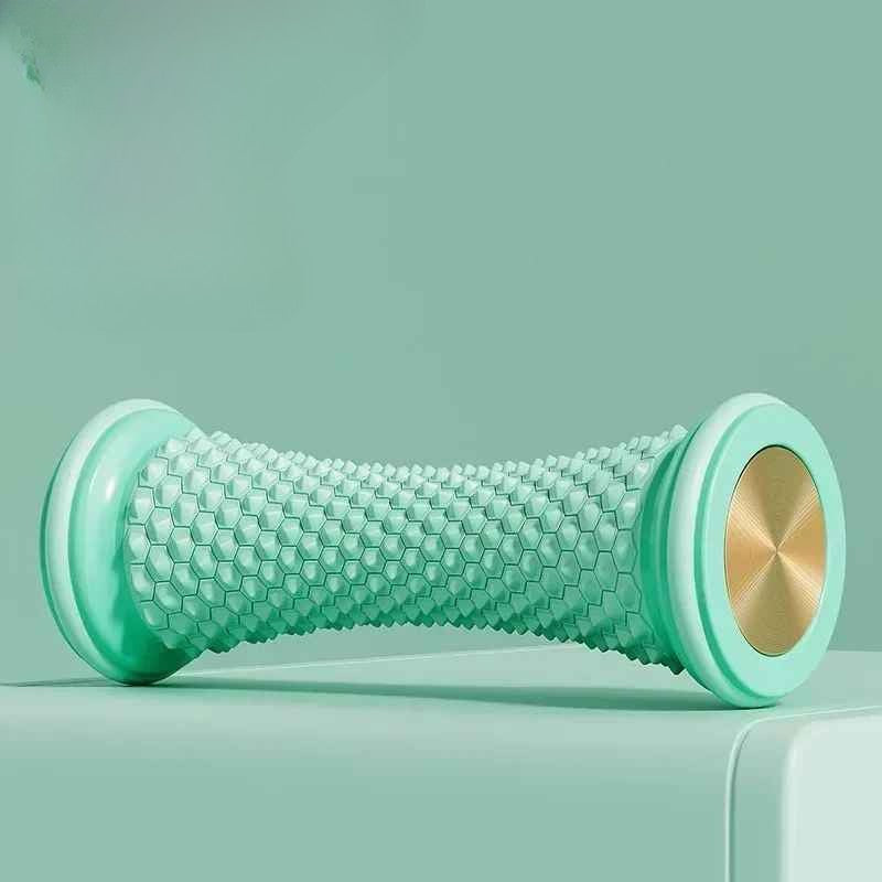 rouleau massage pieds cylindre vert