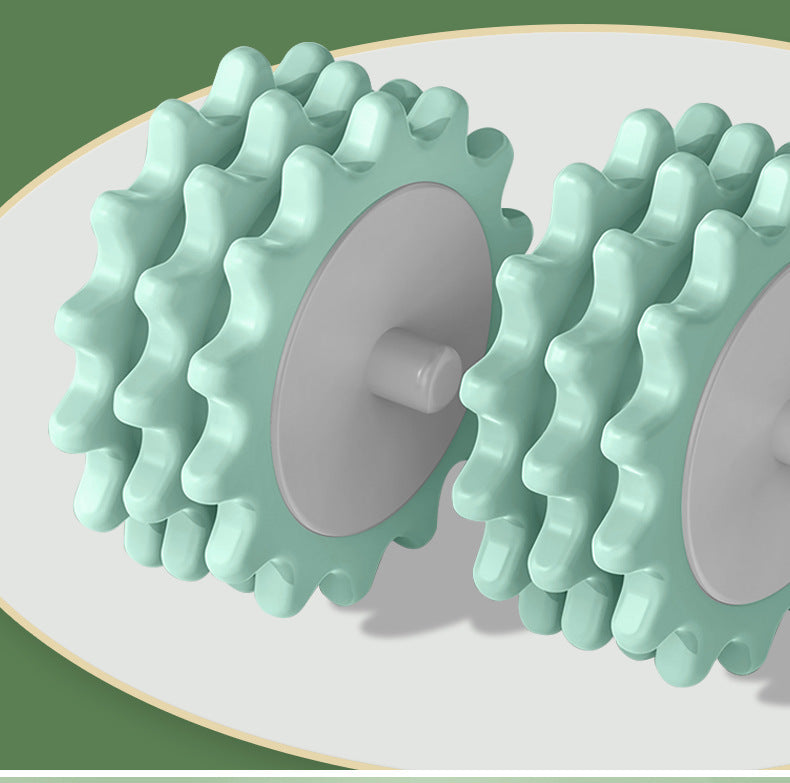 rouleau massage roues dentelees texture detente musculaire