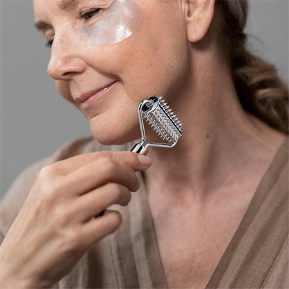 Rouleau massage soin visage femme