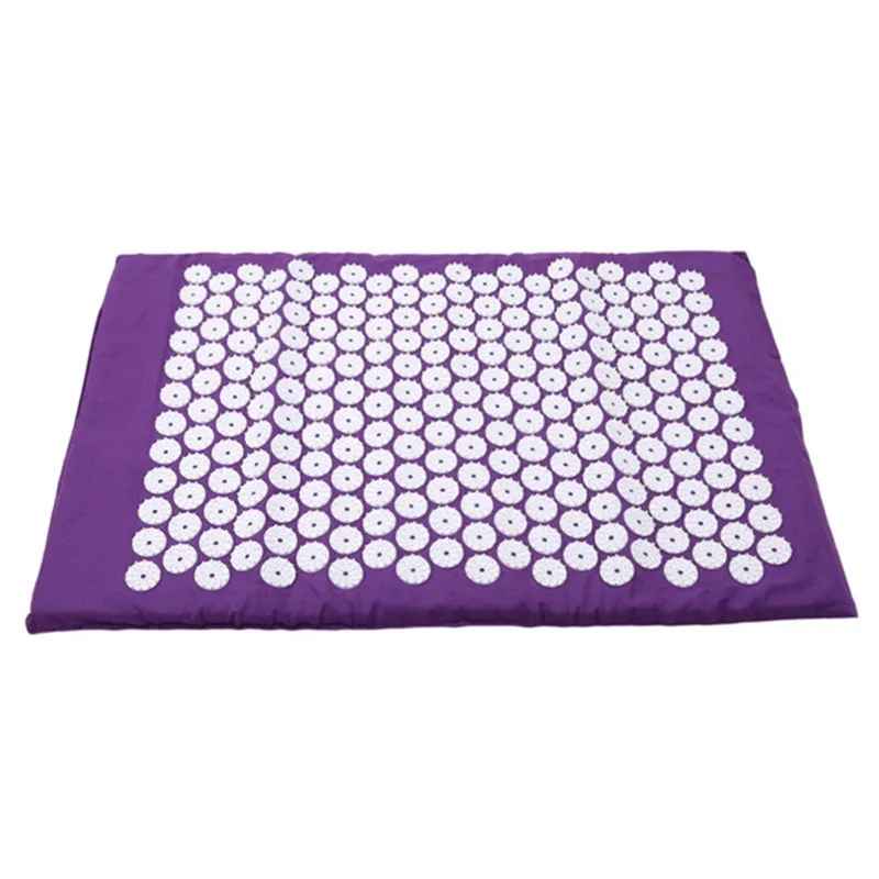 tapis acupression violet blanc